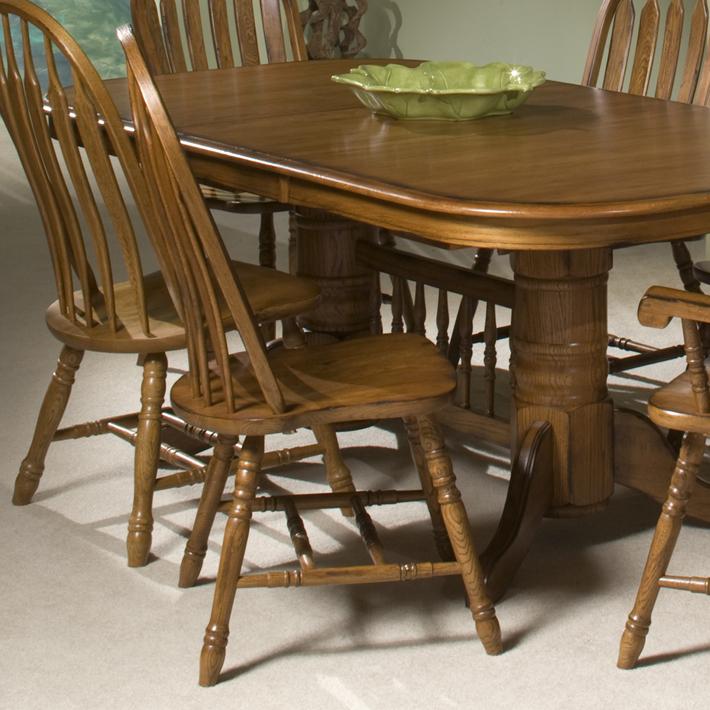 Intercon Classic Oak COCH247SHBRUSU Turned Leg Curved Arrow Back